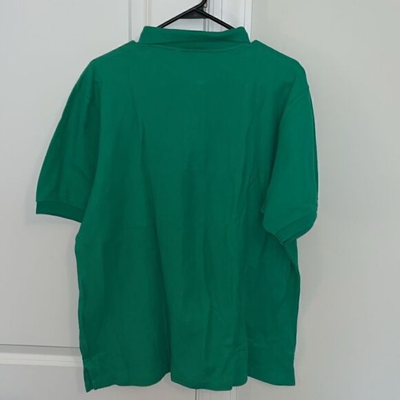 Vintage Chaps by Ralph Lauren Polo Golf Shirt Green Logo on chest 80s Deadstock - Picture 8 of 9